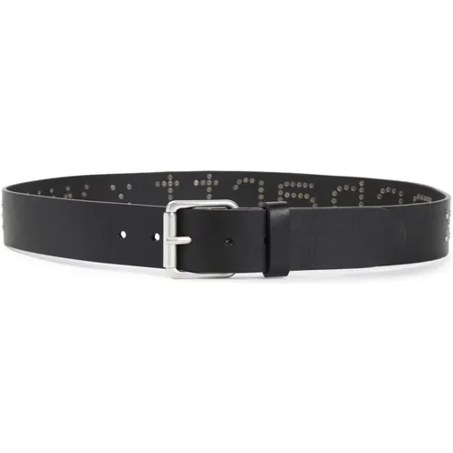 Belts, male, , Size: M Silver Script Studs Belt - Carhartt WIP - Modalova