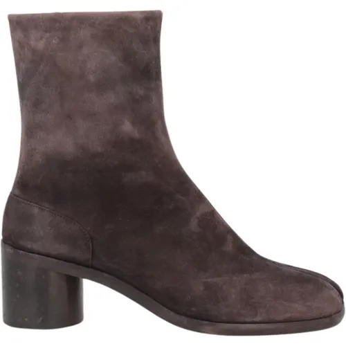 Tabi Ankle Boots in Suede Leather , male, Sizes: 8 UK, 7 UK, 11 UK - Maison Margiela - Modalova