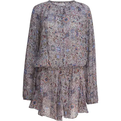 Short Dresses, female, , Size: XS Bess Gathered Georgette Mini Dress - Marant étoile - Modalova