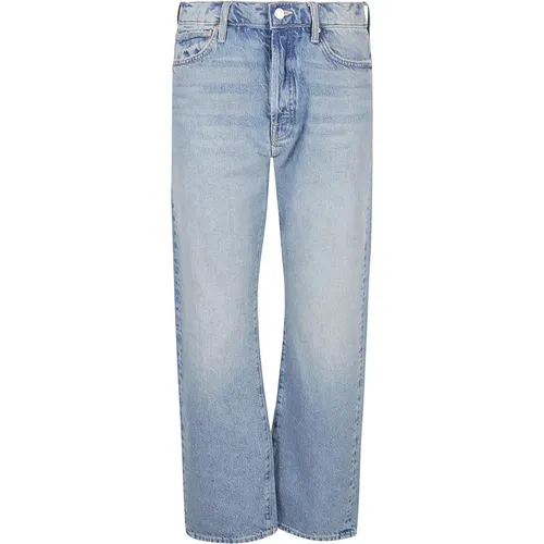 Faded Straight Leg Denim Jeans , Damen, Größe: W29 - Mother - Modalova