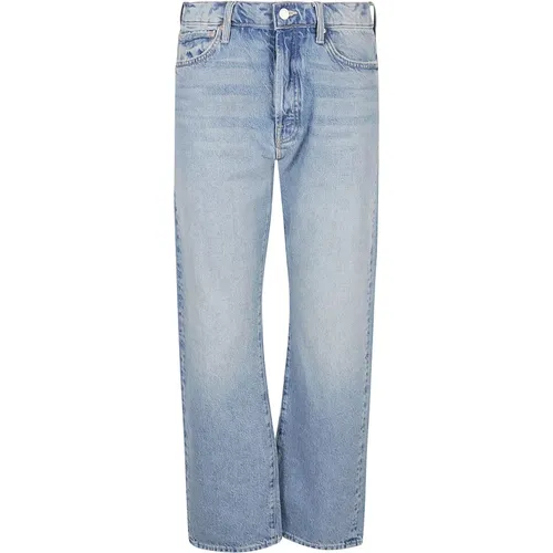 Faded Straight Leg Denim Jeans , female, Sizes: W25, W28, W29, W30 - Mother - Modalova