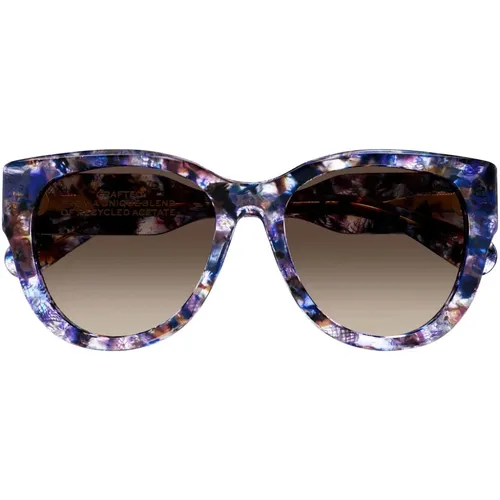 Sunglasses, unisex, , Size: ONE SIZE Oversized Cat-Eye Sunglasses in Acetate - Chloé - Modalova