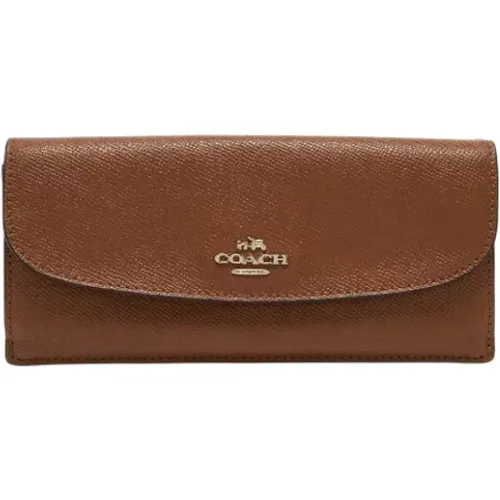 Pre-owned Wallets, female, , Size: ONE SIZE Pre-owned Leather wallets - Coach Pre-owned - Modalova