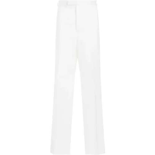 Straight Trousers, male, , Size: 2XL Cotton Chino Pants Straight Leg - Thom Browne - Modalova