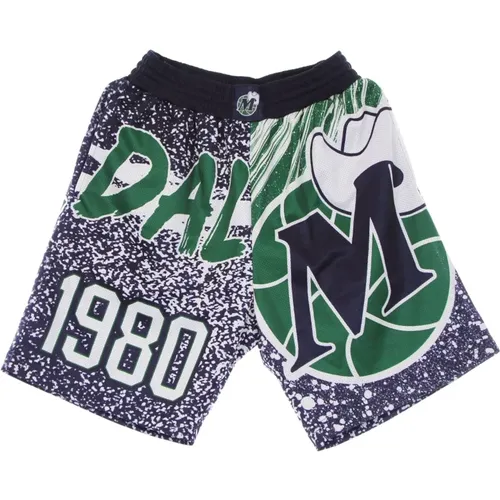 Sportswear, male, , Size: XL NBA Jumbotron Sublimated Mesh Shorts - Mitchell & Ness - Modalova