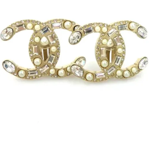 Pre-owned Jewellery, female, , Size: ONE SIZE Pre-owned Metal earrings - Chanel Vintage - Modalova