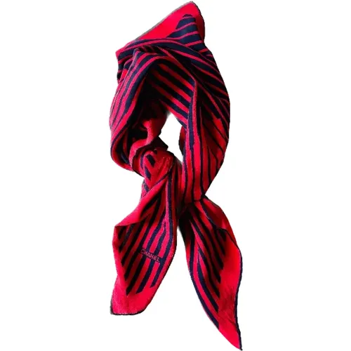 Pre-owned Scarves, female, , Size: ONE SIZE Pre-owned Silk scarves - Chanel Vintage - Modalova