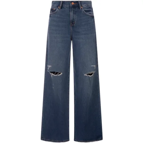 Baggy Jeans Medium Indigo Denim , Damen, Größe: W29 - Purple Brand - Modalova