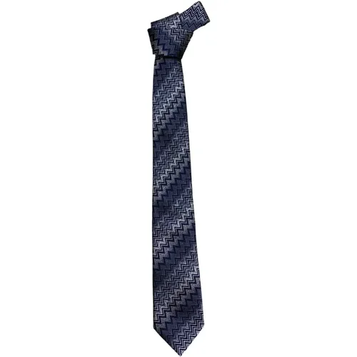 Ties, male, , Size: ONE SIZE Elegant Silk Tie for Men - Missoni - Modalova