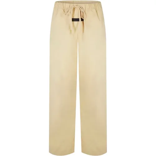 Logo Relaxed Trousers Sand Pants , female, Sizes: M, S - Fear Of God - Modalova