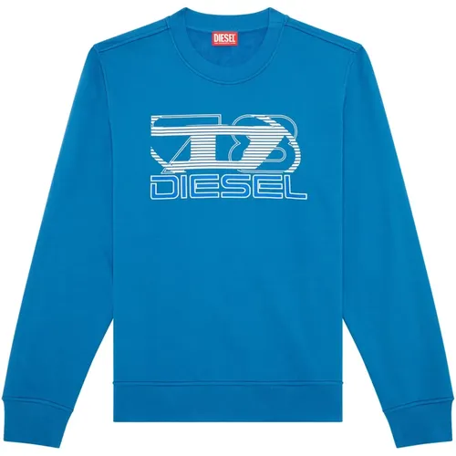Sweatshirt mit Logo-Print , Herren, Größe: XL - Diesel - Modalova
