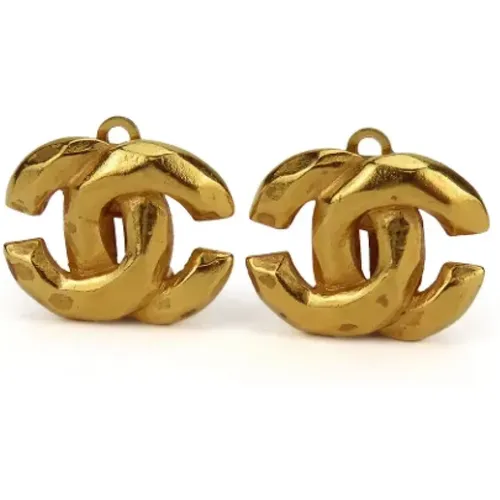 Pre-owned Jewellery, female, , Size: ONE SIZE Pre-owned Metal earrings - Chanel Vintage - Modalova