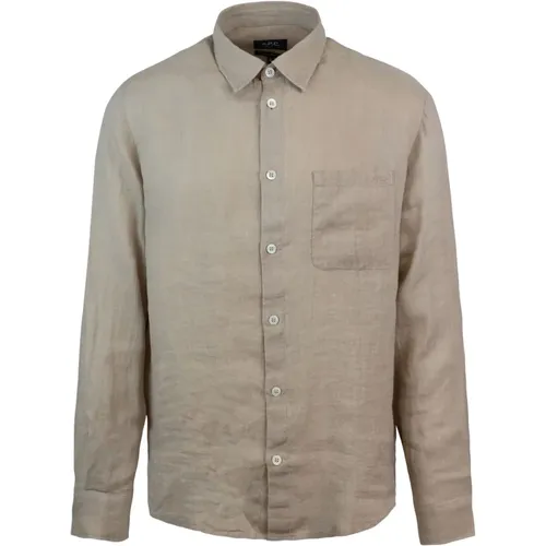 Blusen Shirts , Herren, Größe: M - A.P.C. - Modalova