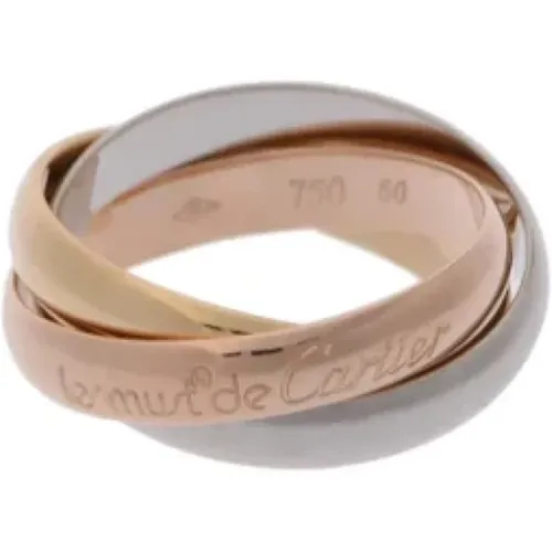 Pre-owned Jewellery, female, , Size: ONE SIZE Pre-owned Rose Gold rings - Cartier Vintage - Modalova