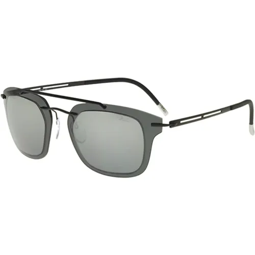 Sunglasses, male, , Size: ONE SIZE Explorer Line Extension Sunglasses /Grey - Silhouette - Modalova