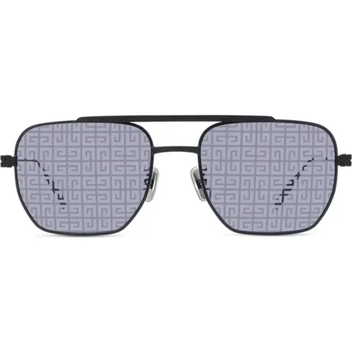 Geometric Metal Sunglasses , male, Sizes: 54 MM - Givenchy - Modalova