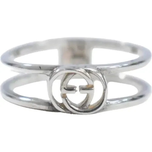 Pre-owned Silver rings , female, Sizes: ONE SIZE - Gucci Vintage - Modalova