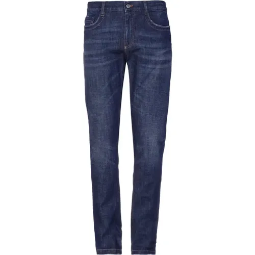 Dunkelblaue Denim Jeans Regular Fit , Herren, Größe: W29 - Bikkembergs - Modalova