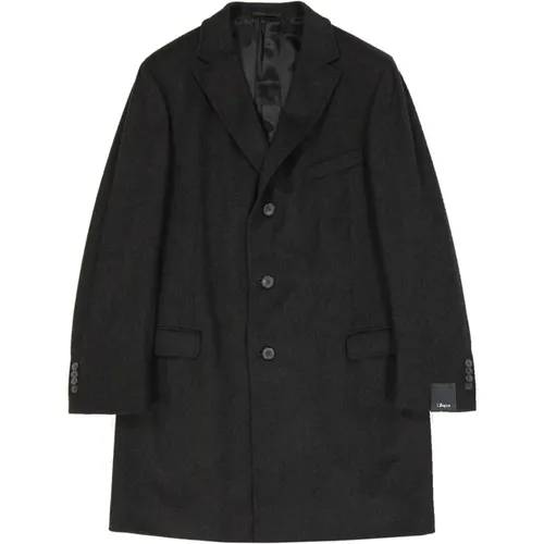 Single-Breasted Coats, male, , Size: 3XL Wool Coat with Back Vent - Z Zegna - Modalova