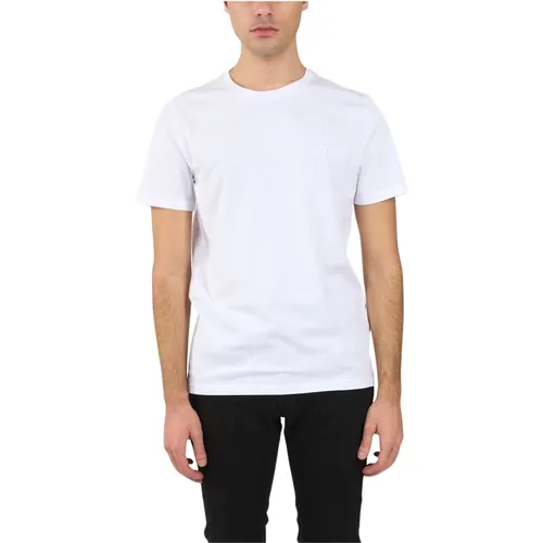 Jersey T-Shirt mit bestickter Brust - Dondup - Modalova