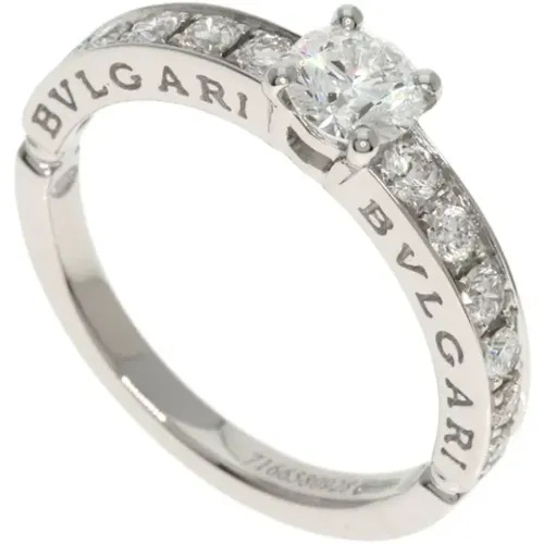 Pre-owned Jewellery, female, , Size: ONE SIZE Pre-owned Platinum rings - Bvlgari Vintage - Modalova