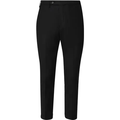 Schwarze Slim-Fit Hose , Herren, Größe: W32 - Michael Coal - Modalova