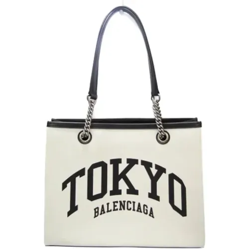 Pre-owned Tote Bags, female, , Size: ONE SIZE Pre-owned Canvas totes - Balenciaga Vintage - Modalova