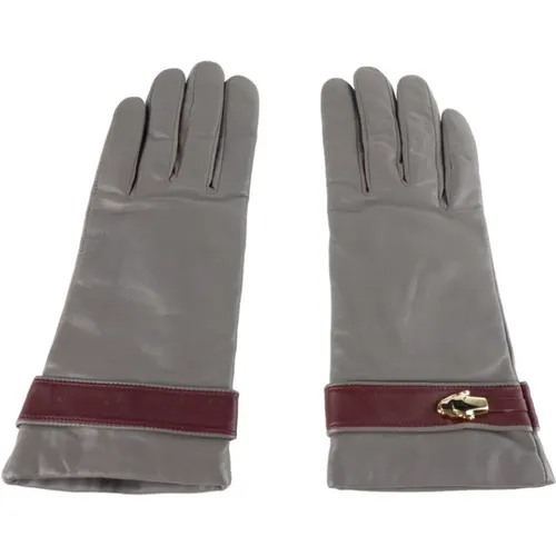 Lady Glove Grey/Burgundy Clt.004 , female, Sizes: 7 IN - Cavalli Class - Modalova