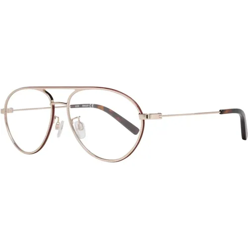 Glasses, male, , Size: ONE SIZE Rose Gold Mens Optical Frames - Bally - Modalova