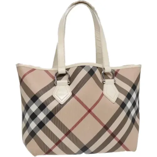 Pre-owned Tote Bags, female, , Size: ONE SIZE Pre-owned Canvas handbags - Burberry Vintage - Modalova