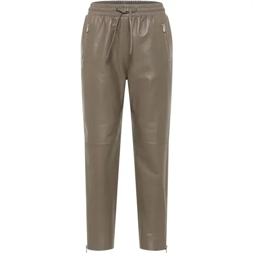 Chic Leather Pants , female, Sizes: XS, M, XL, L, S - carlo colucci - Modalova