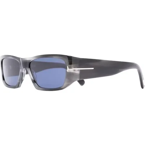 Schwarze Sonnenbrille mit Zubehör , Herren, Größe: 56 MM - Tom Ford - Modalova