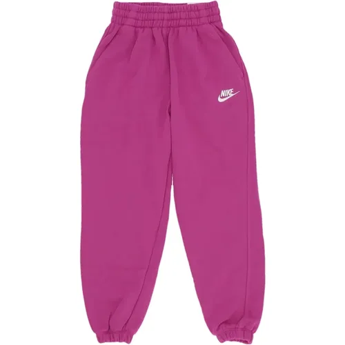 Sweatpants, female, , Size: XL Fuchsia Loose Fleece Top and Pant - Nike - Modalova