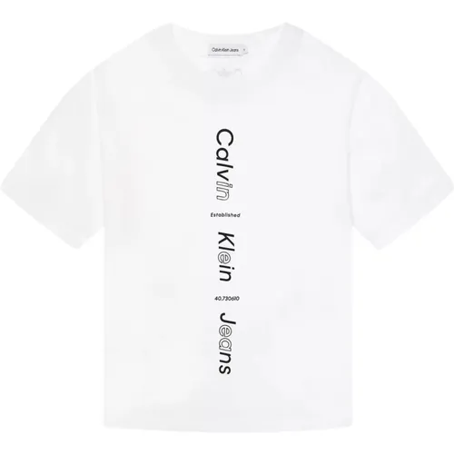 T-Shirt mit Logo im lockeren Schnitt - Calvin Klein - Modalova