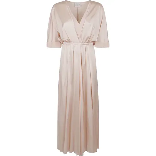 Maxi Dresses, female, , Size: XS Silk Nude & Neutrals Elegant Dress - Forte Forte - Modalova
