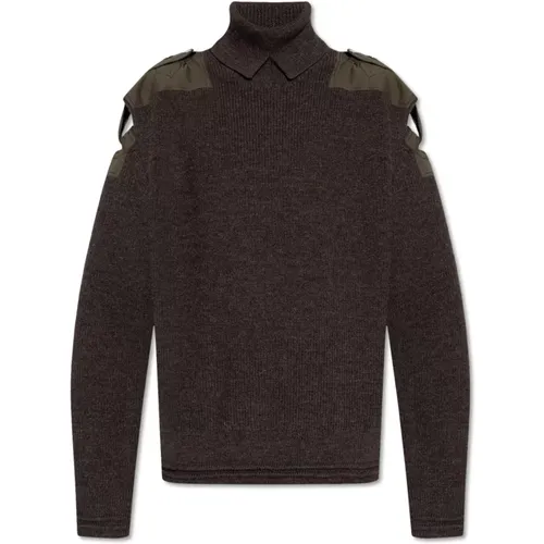 Pullover mit Epauletten auf der Schulter - Burberry - Modalova