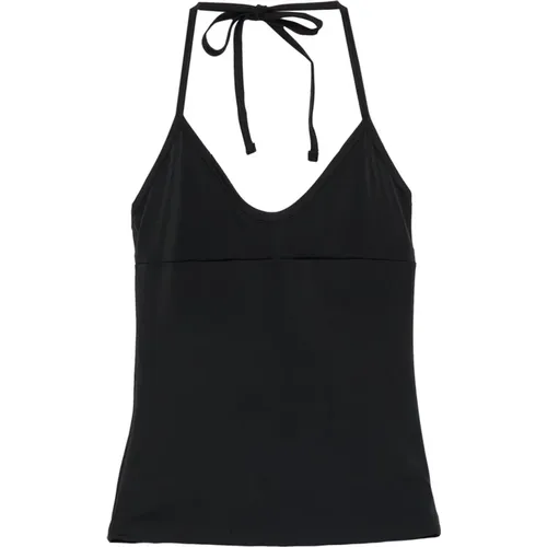 Sleeveless Tops, female, , Size: S Halterneck Tie Fastening Top - Gimaguas - Modalova
