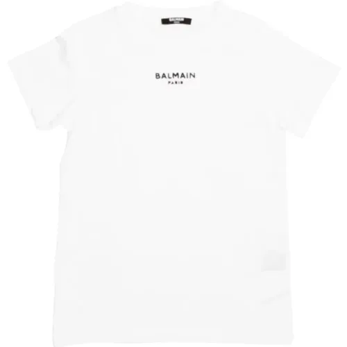 Stylisches Weißes T-Shirt für Jungen - Balmain - Modalova