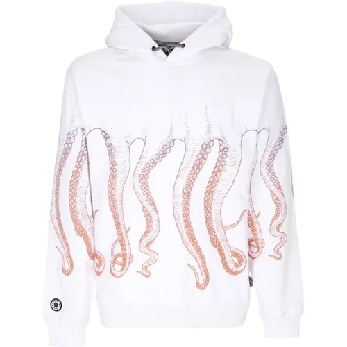 Gradient Hoodie Weiß Langarm , Herren, Größe: L - Octopus - Modalova