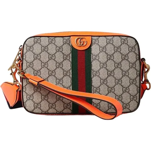 Cross Body Bags, male, , Size: ONE SIZE Web Stripe Camera Bag - Gucci - Modalova