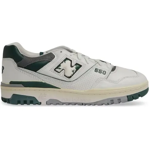 Sneakers, male, , Size: 12 1/2 US Sneakers 550 Features White/Green/Grey - New Balance - Modalova