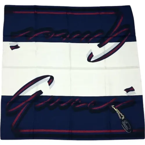 Pre-owned Scarves, female, , Size: ONE SIZE Pre-owned Silk scarves - Gucci Vintage - Modalova