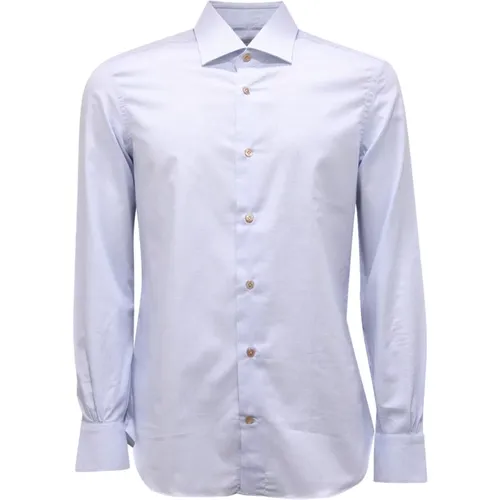 Casual Shirts, male, , Size: S Slim shirt Made IN Italy - Mazzarelli - Modalova