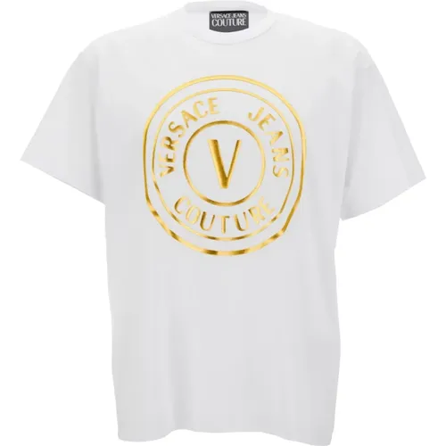 Weiße T-Shirts und Polos , Herren, Größe: M - Versace Jeans Couture - Modalova