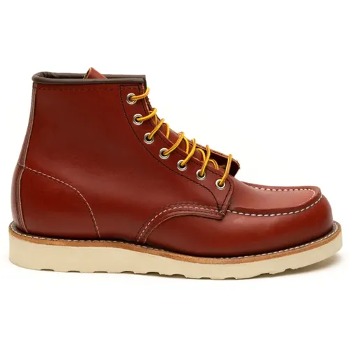 Braune Moc Toe Flache Schuhe , Herren, Größe: 39 EU - Red Wing Shoes - Modalova