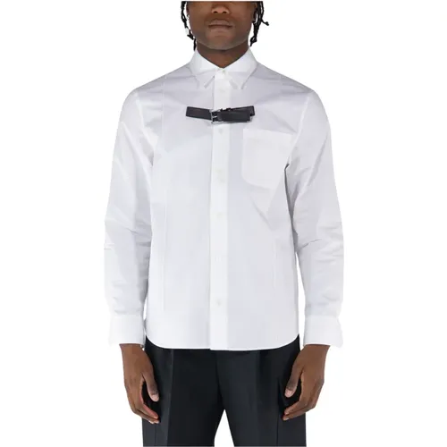 Casual Heavy Poplin Shirt , male, Sizes: M, L - Versace - Modalova