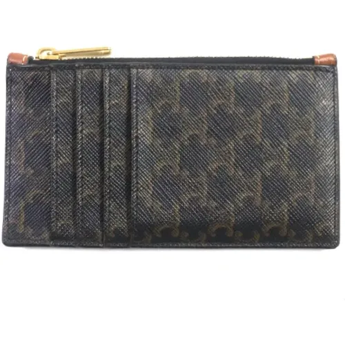 Pre-owned Wallets, female, , Size: ONE SIZE Pre-owned Canvas wallets - Celine Vintage - Modalova