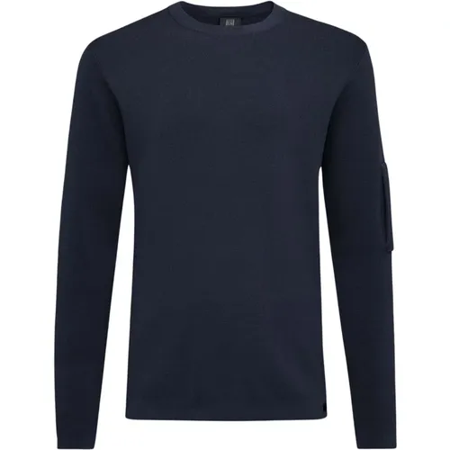 Dunkelblauer Pullover , Herren, Größe: S - Genti - Modalova