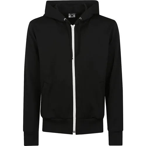 Zip-throughs, male, , Size: S Hooded Sweater with White Details - Comme des Garçons - Modalova