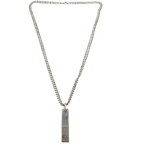 Pre-owned Jewellery, female, , Size: ONE SIZE Pre-owned Silver necklaces - Gucci Vintage - Modalova